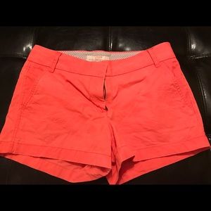 J. Crew bright orange shorts
